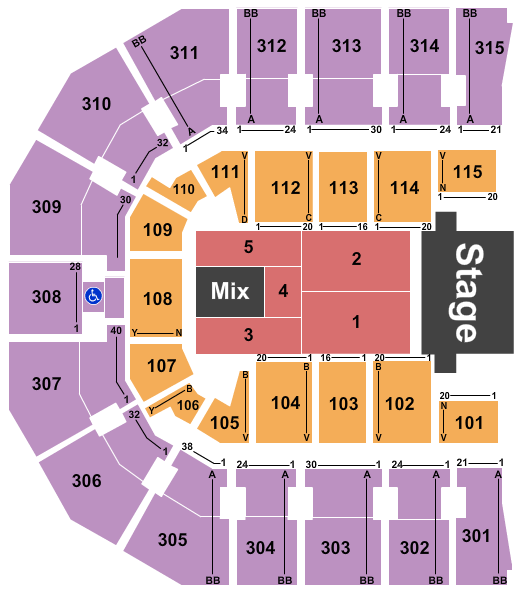 Celebrate Virginia Live Seating Chart